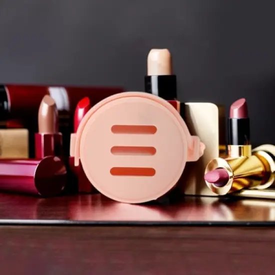 Unique Bargains Portable Flip Cover with Mirror Makeup Sponge Holder 1 Pc image {3}