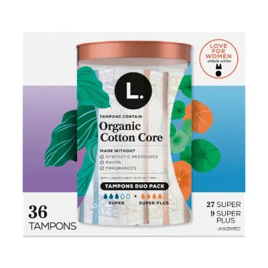 L . Duo Pack Tampons - Super/Super Plus - 36ct image {10}
