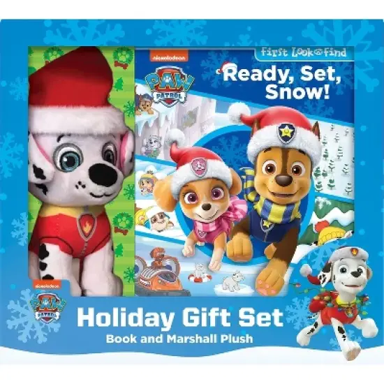 Nickelodeon Paw Patrol: Ready, Set, Snow! Holiday Gift Set Book and Marshall Plush - by  Pi Kids (Mixed Media Product) image {2}