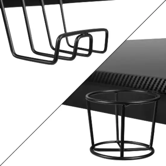Flash Furniture Gaming Desk 45.25" x 29" Computer Table Gamer Workstation with Headphone Holder and 2 Cable Management Holes image {9}