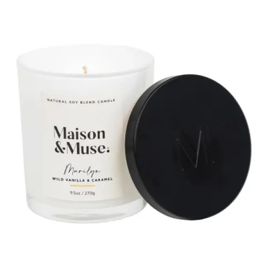 Maison&Muse Scented Candle - Wild Vanilla & Caramel (Marilyn) - 9.5oz image {4}