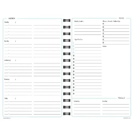Kahootie Co. Kahootie Co Weekly Planner 6" x 9" Navy Stripe (ITKWNS) image {3}