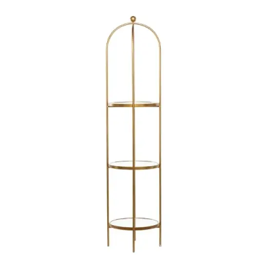 Glam Metal Shelving Gold - Olivia & May image {5}