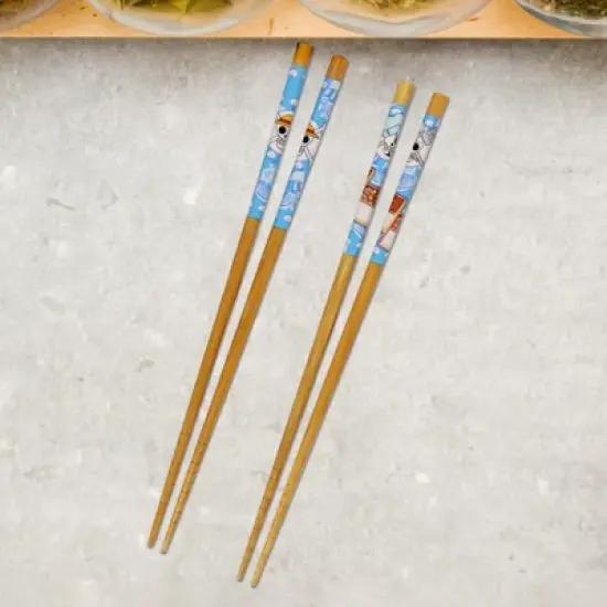 One Piece Brook Designs Set Of 2 Bamboo Chopsitcks 8.85 Inches Long Gift Set image {4}