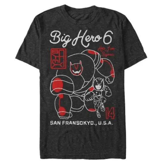 Men's Big Hero 6 Hello Heroes T-Shirt image {3}