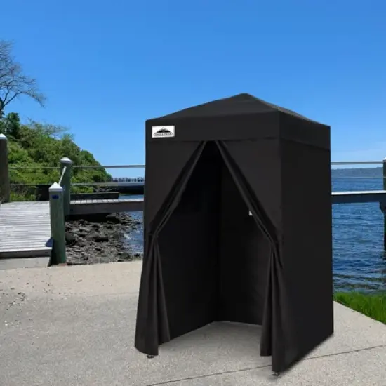 EAGLE PEAK 4x4 Pop Up Canopy, Flex Ultra Compact Portable Privacy Changing Room Photoshoots image {6}