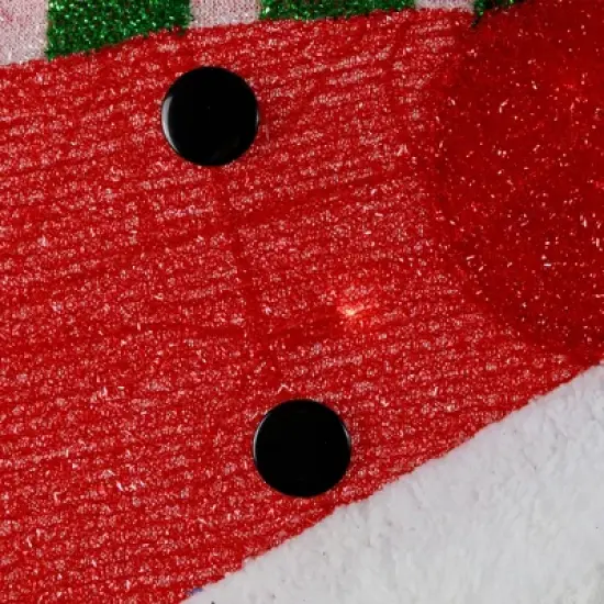 Northlight Lighted Snowman with Snowball Outdoor Christmas Decoration - 36.25" - Clear Lights image {6}