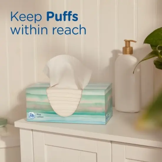 Puffs Plus Lotion Gentle & Soothing Facial Tissue image {7}