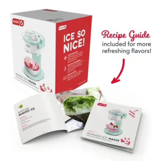 Dash Shaved Ice Maker: Aqua Blue Ice Shaver Machine, Slushie & Snow Cone Maker, Dishwasher-Safe Parts, 85W, 1-Year Warranty image {10}