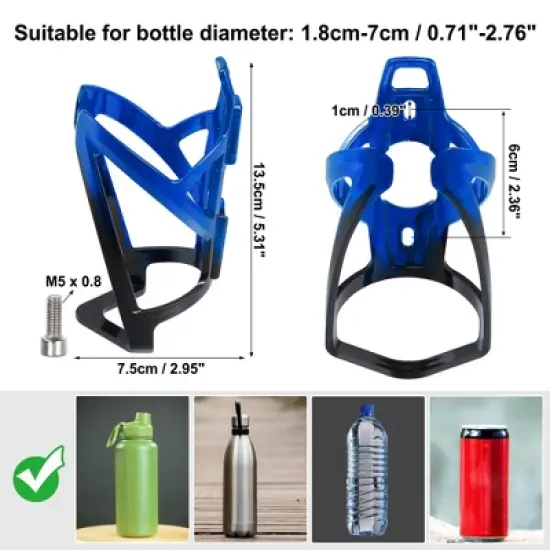 Unique Bargains Universal Bike Water Bottle Cage Holder 1 Set image {3}