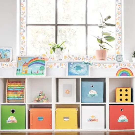 Big Dot of Happiness Retro Pastel School Bulletin Board Set Classroom Decoration Kit image {5}