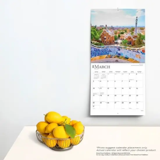 Browntrout 2024 Wall Calendar 12"x12" Spain image {3}