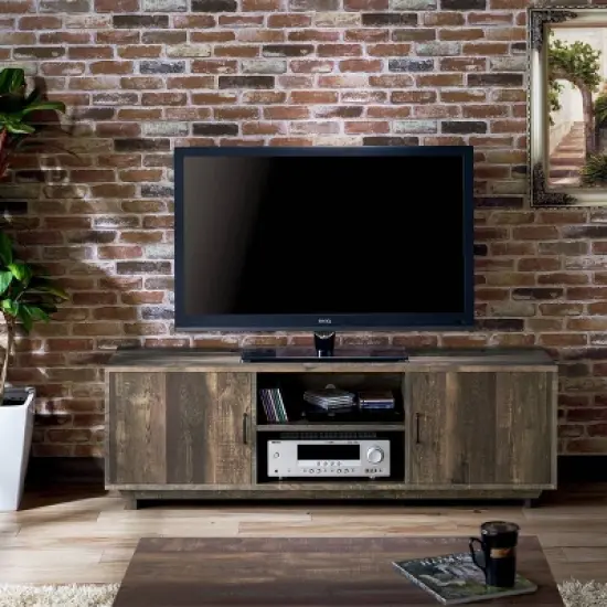 Fraire Contemporary TV Stand for TVs up to 60" Reclaimed Oak - HOMES: Inside + Out image {1}