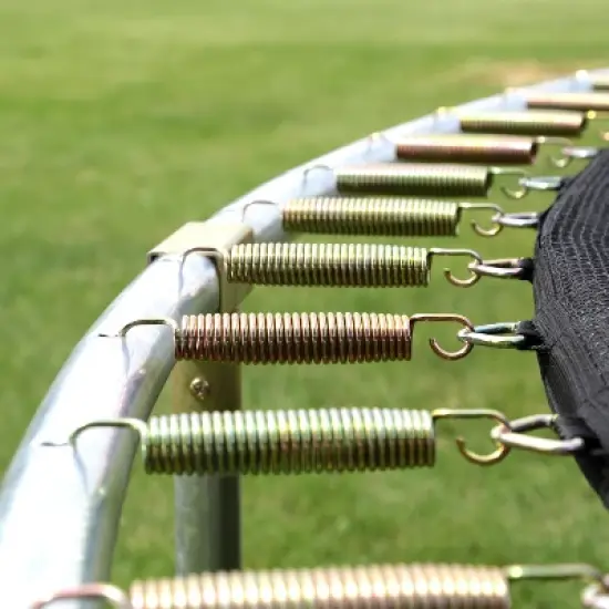 Skywalker Trampolines 12' Round Jump-N-Toss Trampoline with Enclosure - Blue image {3}