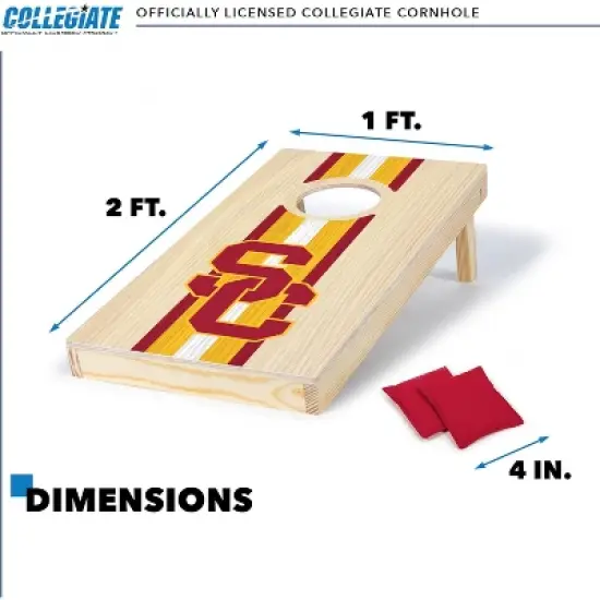 NCAA USC Trojans 1'x2' Wood Cornhole Set image {4}