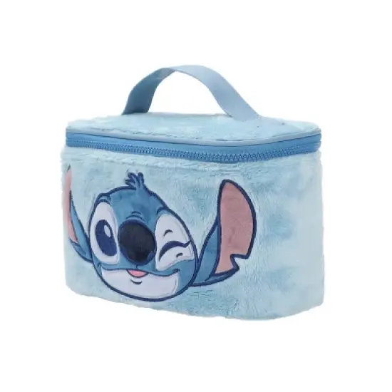 Disney Stitch Embroidered Face Blue 6&rdquo; Beauty Case image {2}