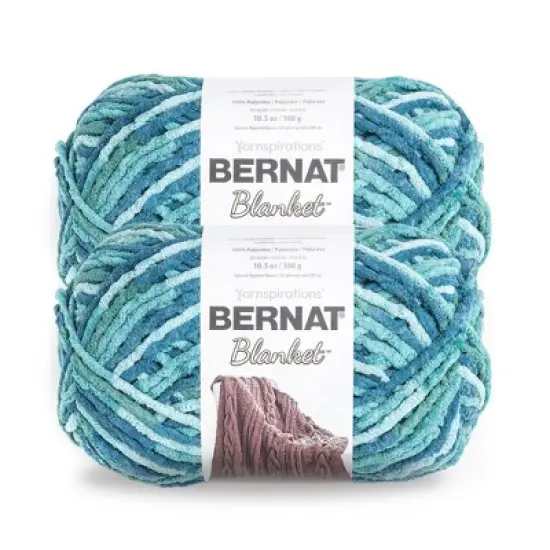 Bernat Blanket Big Ball Yarn 24 Pack-Tidepool image {10}