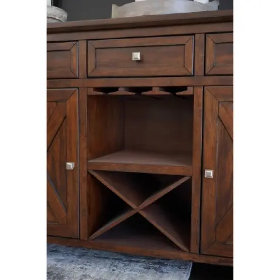 54" Monica Wood Server - Abbyson Living image {2}