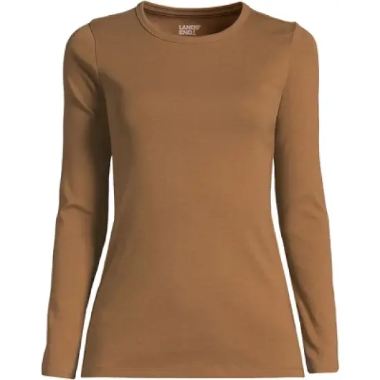 Lands' End Women's Tall All Cotton Long Sleeve Crewneck T-Shirt image {10}