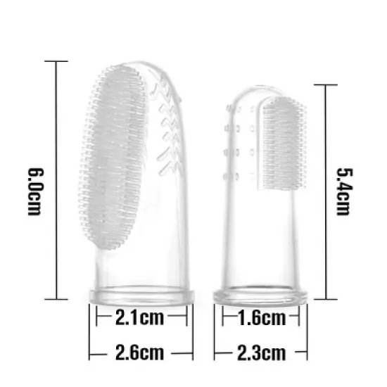 Haakaa Silicone Finger Toothbrush Set 2pcs image {5}