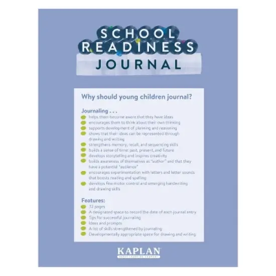Kaplan Early Learning School Readiness Journals - Set of 10 image {3}