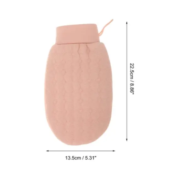 Unique Bargains Shower Gloves 8.86"x5.31" Pink 1 Pc image {3}