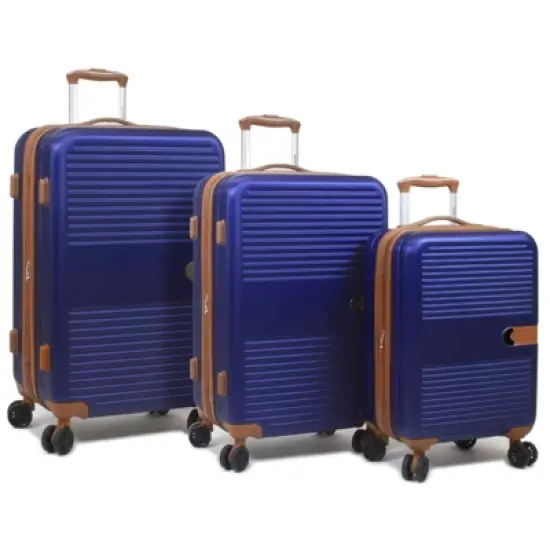 World Traveler Smart Hardside 3-Piece Luggage Set With USB Port image {11}