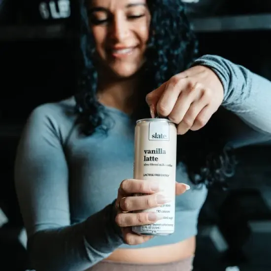 Slate Vanilla Latte High Protein Iced Coffee - 11 fl oz Can image {3}