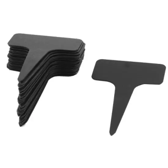 Unique Bargains Parterre Home Garden Plastic Rectangle Shaped Plant Tag Label Marker 20 Pcs image {6}