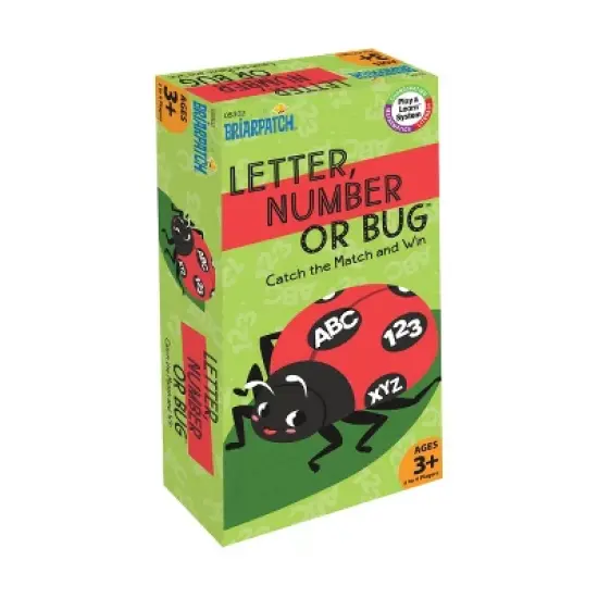 Briarpatch Letter Number or Bug Board Game: Educational Play, 2-4 Players, 10-20 Minute Sessions image {12}
