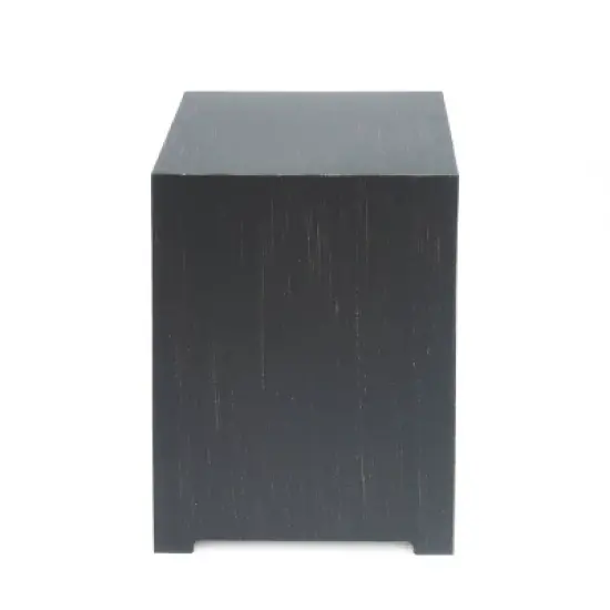 Wellington Outdoor Square Iron Tank Holder Side Table Brushed Brown - Christopher Knight Home image {2}