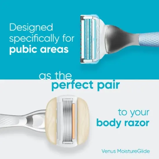 Venus for Pubic Hair & Skin Women's Razor + Razor Blade Refills image {4}