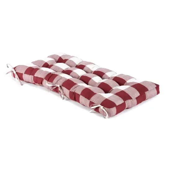 The Lakeside Collection Buffalo Check Bench Cushions image {6}