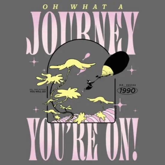 Junior's Dr. Seuss Oh What a Journey You're On T-Shirt image {1}