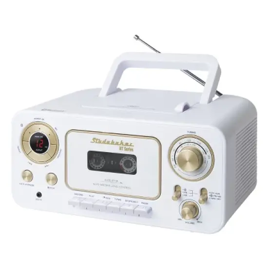 Studebaker SB2135BT Portable Stereo CD Player with Bluetooth, AM/FM Stereo Radio and Cassette Player/Recorder image {6}