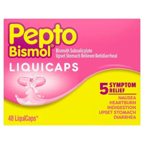 Pepto-Bismol 5 Symptom Stomach Relief - Liquicaps image {9}