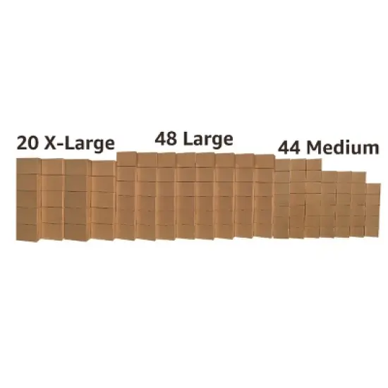 UBMOVE Smart Moving Box Kit 10 Room Kit 112 Bigger Moving Boxes, Bubble, and More image {4}