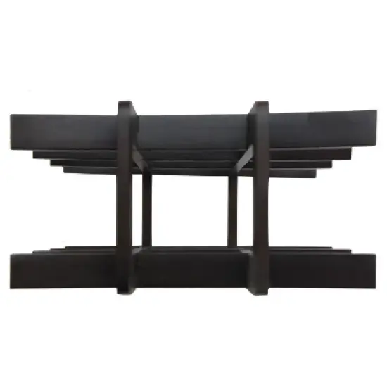 Oceanstar 12-Bottle Dark Espresso  Wine Rack image {2}