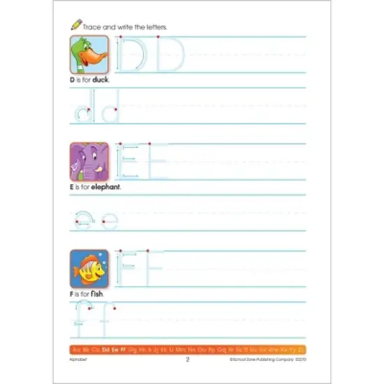 School Zone Alphabet 64-Page Workbook - (Paperback) image {2}