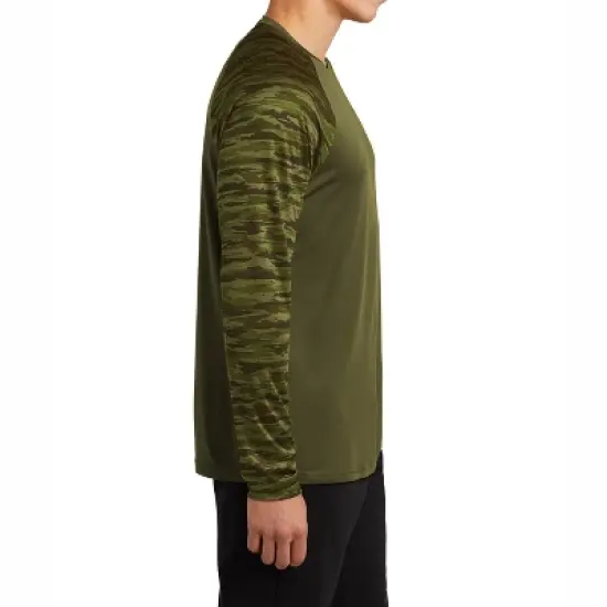Mafoose Men's Drift Camo Colorblock Long Sleeve Tee - Stylish and Comfortable image {5}