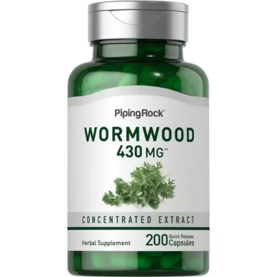 Piping Rock Wormwood 430 mg | 200 Capsules image {7}