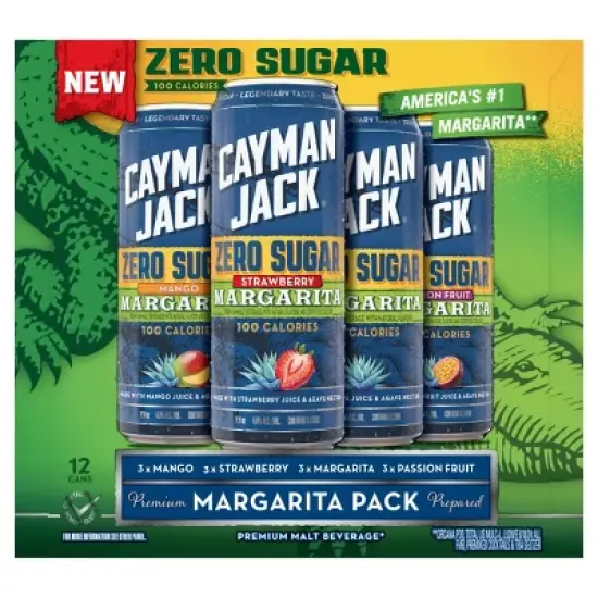 Cayman Jack Zero Sugar Variety Pack - 12pk/12 fl oz Cans image {2}
