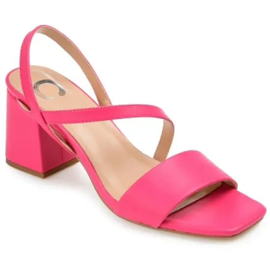 Journee Collection Womens Lirryc Open Toe Mid Block Heel Pumps image {11}