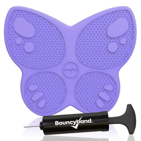 Bouncyband&reg; Wiggle Seat Sensory Cushion, Purple Butterfly image {2}