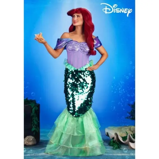 HalloweenCostumes.com Women's Disney Ariel Halloween Costume | Adult Little Mermaid Costume for Themed Events image {7}