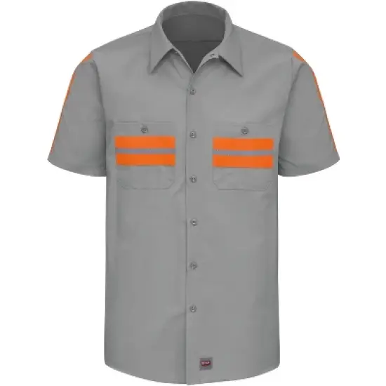 Red Kap&reg; Short Sleeve Enhanced Visibility Shirt image {3}