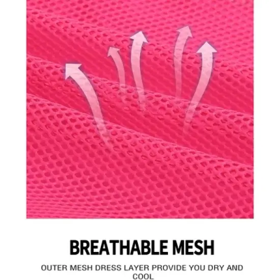 Girls Athletic Tennis Skirts Shorts Elastic High Waisted Mesh Golf Sport Skorts with 2 Pockets for Kids 4-13Y image {4}