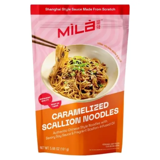 MiLa Frozen Caramelized Scallion Oil Noodle - 5.68oz image {5}