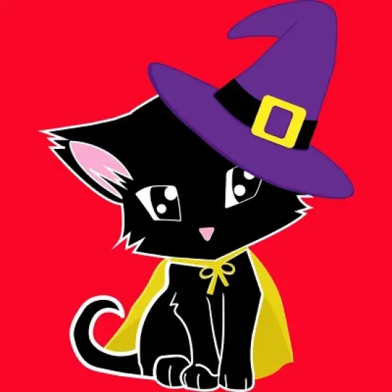 Women's Design By Humans Halloween Cat By AdrianaOliveira Racerback Tank Top image {1}