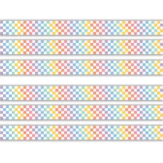 Teacher Created Resources&reg; Cool for School Checkers Straight Border Trim, 35 Feet Per Pack, 6 Packs image {4}